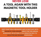 Vanitek 12-Inch Magnetic Metal Tool Holder Organizer Racks, Heavy-Duty Bar - Image 4