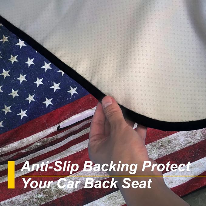 Back Seat Cover for Car Trucks Van SUV, Waterproof Rear Bench Towel Seat Covers - Image 5