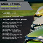 Premium Ceramic Front Brake Pads Compatible - Image 3