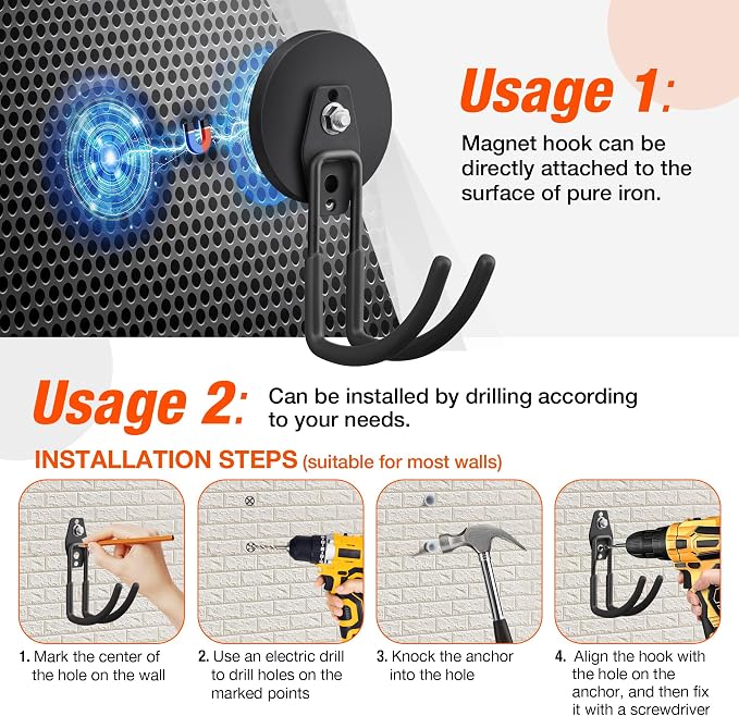 2 Pack Large Strong Magnetic Hooks - Image 7