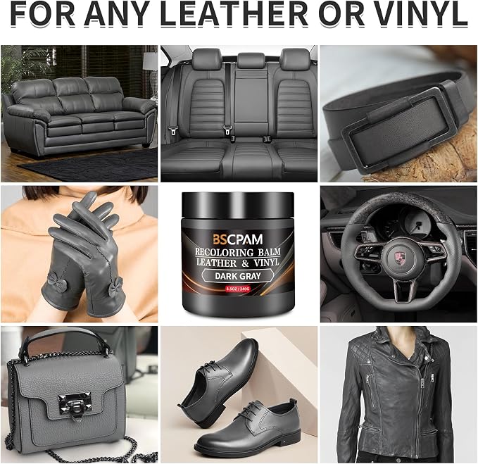 Dark Gray Leather Recoloring Balm - Image 2