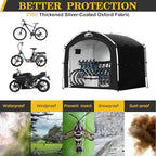 Happy Travel Bike Storage Shed Tent, Outdoor Portable Bicycle Storage Sheds - Image 4