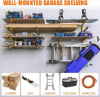 2-Pack Lumber Storage Rack, Wood Storage Racks Wall Mount, Heavy Duty Garage - Image 8