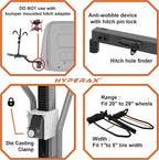 HYPERAX 2023 Volt RV -RV Approved Hitch Mounted 2 E Bike Rack Carrier - Image 5