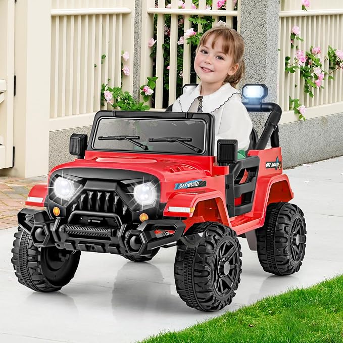 Costzon 12V Kids Ride on Truck Car, Electric Vehicle w/Remote Control, Threaded - Image 9