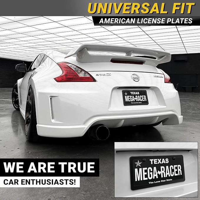 Premium Slim Matte Black License Plate Frames – Best Value 4 Pack, Rust-Free - Image 3