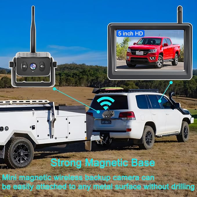 Wireless Backup Camera for Trucks & RVs, Solar - Image 3