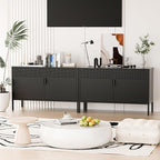 2 Door Storage Sideboard, Metal Storage Cabinet - Image 5