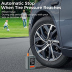 Tire Inflator Portable Air Compressor, Cordless Air Pump - Image 6