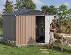 U-MAX 8x6 Storage Sheds & Outdoor Storage, Small Outdoor Storage Garden Outside - Image 2