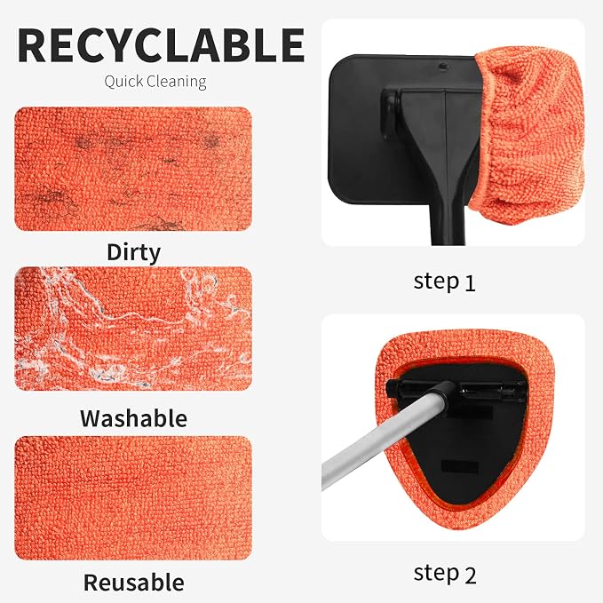 XINDELL 5 Pack Microfiber Pads – Replacement Heads Cover - Image 5