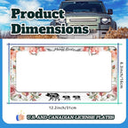Mama Bear License Plate Frame Beautiful Flowers - Image 3