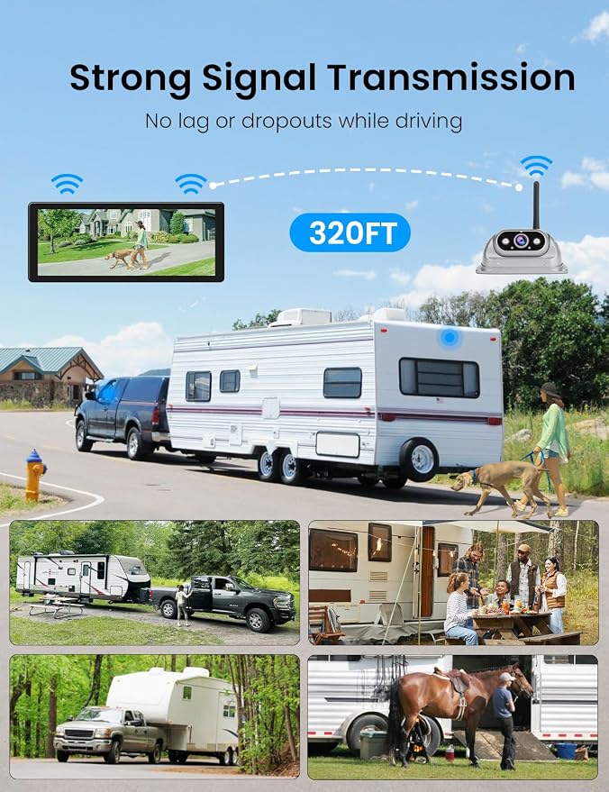 2.5D Display Wireless reversing Camera System FHD 1080P 10.26-inch touchable - Image 5