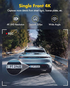 GKU Dash Cam Front and Rear Camera – 4K+1080P Dual Dash Camera - Image 7