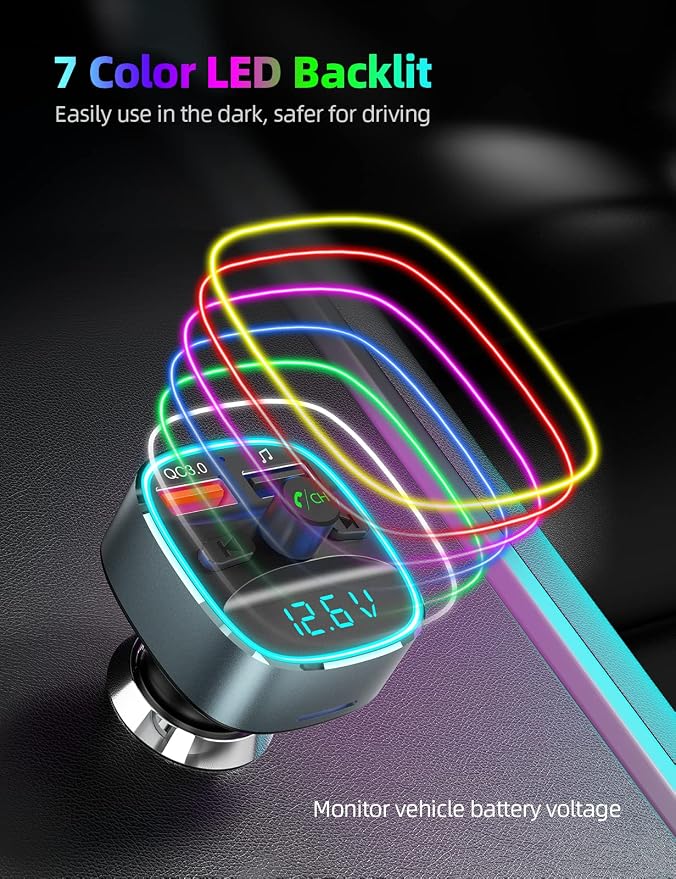 Nulaxy Bluetooth FM Transmitter - Image 5