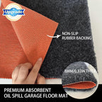 Oil Spill Garage Floor Mat, Heavy Duty 64" x 32" 8mm Thick Garage Mat - Image 3