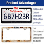 Summer Beach License Plate Frame Palm Trees License Plate Holders Funny - Image 4