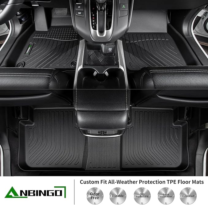 ANBINGO®Floor Mats Fit for Chevy Colorado 2023-2025/GMC Canyon All Weather Mats - Image 3