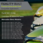 Premium Semi-Metallic Front Brake Pads Compatible - Image 3
