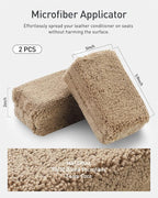 Fantasticlean 9PCS Car Interior Detailing Set, Microfiber Cloth & Applicator - Image 2