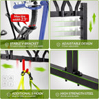 3 Bikes Floor Stand, Adjustable Bicycle Parking Rack - Image 3