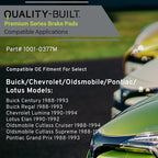 Premium Semi-Metallic Rear Brake Pads Compatible - Image 3
