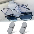 KIWEN 2 Pack Sunglasses Holder for Car Visor, Magnetic Leather Sunglass - Image 9