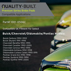 Premium Ceramic Front Brake Pads Compatible - Image 3