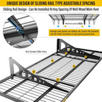 1.64x4ft Adjustable Rail Wall Garage Storage Shelf, - Image 5