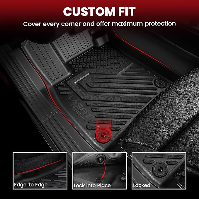 LASFIT Floor Mats & Trunk Mat for Honda CR-V CRV 2012-2016 EX & LX & SE & No - Image 2