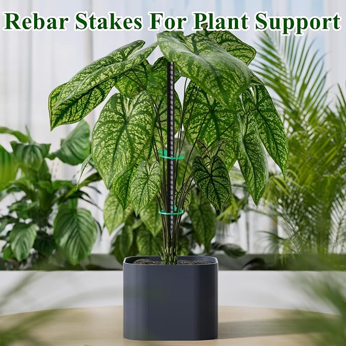 Rebar Stakes 16 Inch 20 Pack Heavy Duty Ground Anchors - Image 6