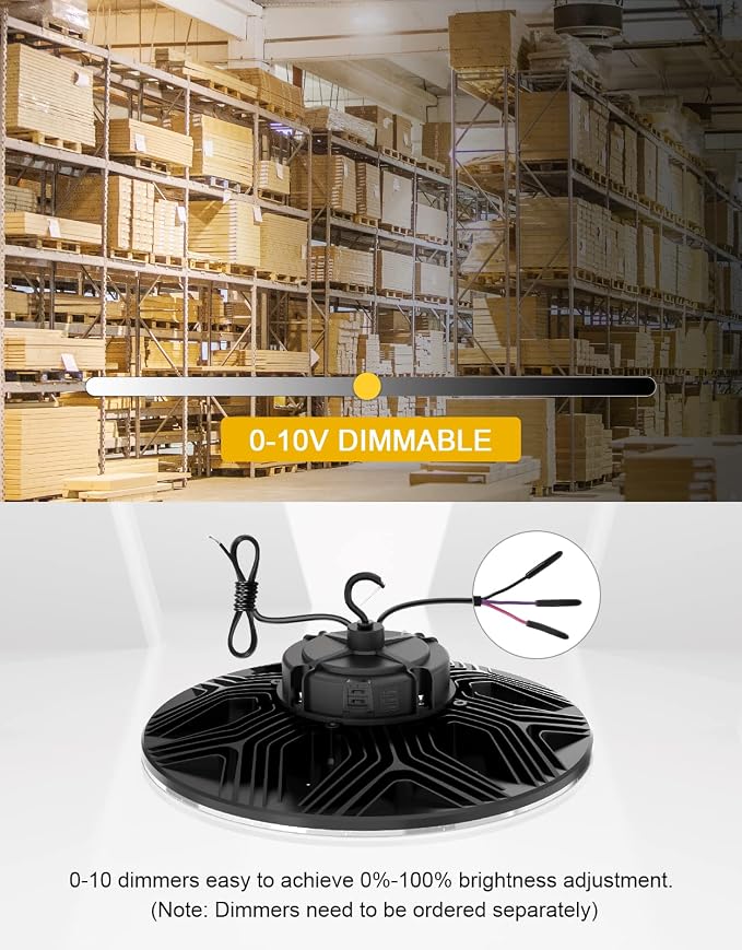 UFO LED High Bay Light, 150W/100W/80W Adjustable, 3000K/4000K/5000K Adjustable - Image 6