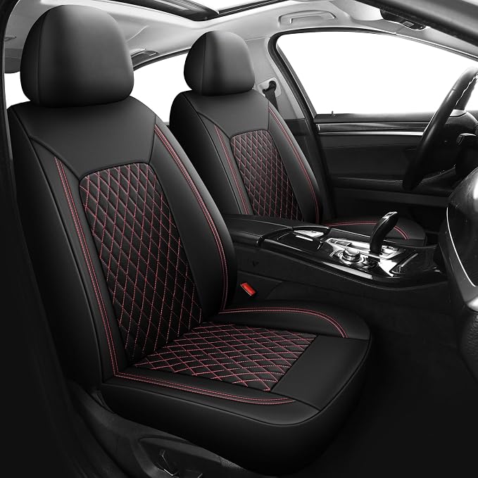 Car Seat Cover, Breathable and Waterproof Leather Seat Covers, Luxury PU - Image 2