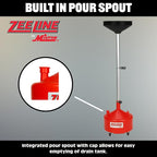 Zeeline By Milton ZE8DC, Rolling Oil Drain Pan, 8 Gallon Oil Drain - Image 7