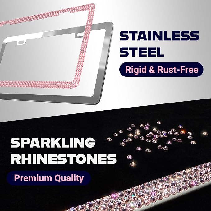 Glamorous Bling License Plate Frame - Image 4