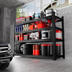 Storage Shelves, Garage Shelving Heavy Duty 2640LBS Capacity, 4 Tier Utility - Image 2