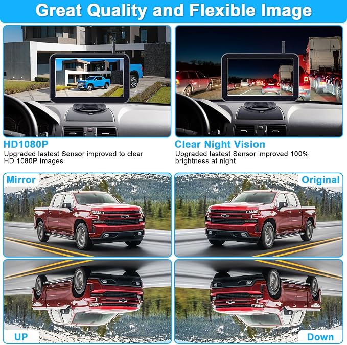 7-Inch Wireless Backup Camera for Truck - Image 8