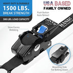 HandT USA Based Retractable Ratchet Straps 1in x 6ft - Image 2