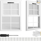 2 Pack 12" x 18"Shed Window, by Atronor