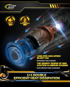 Cougar Motor 9005 H11 Bulbs, HB3 H8 H9 Fog Lights Combo 6500K White - Image 5