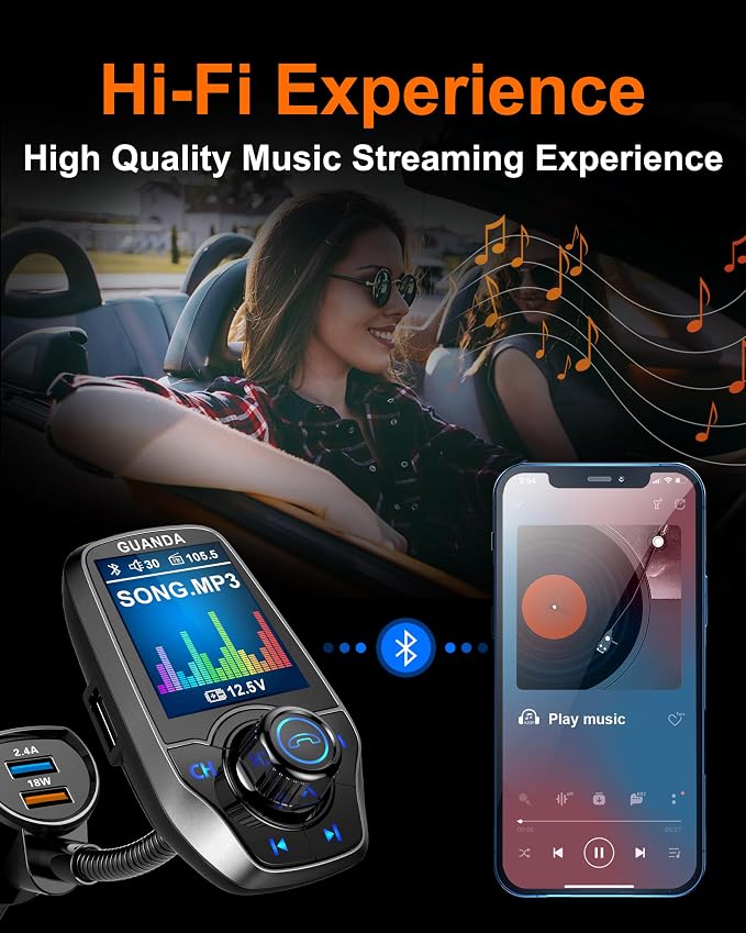Upgraded Bluetooth FM Transmitter - Image 2
