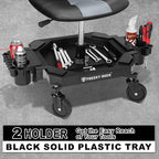 Rolling Stool with Wheels, Adjustable Height Pneumatic Garage Work Mechanic - Image 5