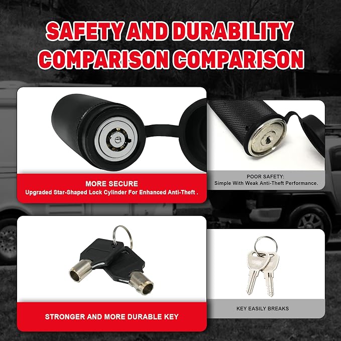 TYT Trailer Hitch Lock – 5/8" Dia, 3-1/2" Long Pin, Fits Class III/IV/V Hitches - Image 4