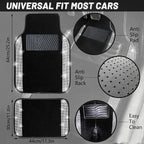 NBTEPEM Bling Car Floor Mats Full Set, Universal Fit Most Cars - Image 7