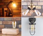 LED Edison Bulb 4W, Antique 40W Vintage Edison Bulb, E26 Light Bulb Non - Image 7