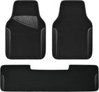 CAR PASS Waterproof Universal Faux Leather 3Pcs Car Floor Mats, Set of Vehicles by CARPASS