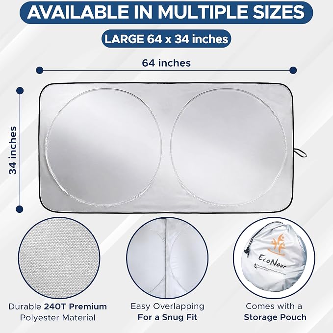 EcoNour Windshield Sun Shade - Image 6