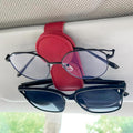 KIWEN Sunglasses Holder for Car Visor, Magnetic Leather Sunglass Eyeglass by KIWENDirect