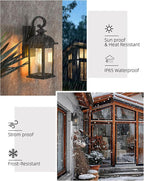 FEMILA Exterior Wall Sconce, 2 Packs Outdoor Waterproof Wall Lights Fixture - Image 5