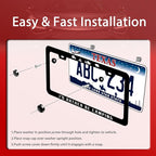 I'D Rather Be Camping License Plate Frame Funny Camper License Plate Frames - Image 3